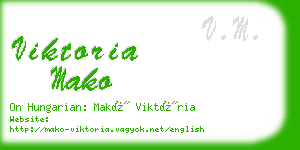 viktoria mako business card